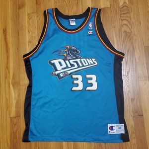 Grant Hill Pistons Vintage 90's Champion Jersey 48